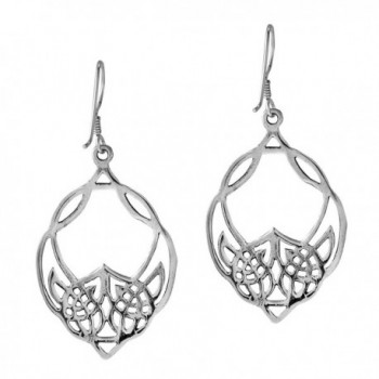 Celtic Sterling Silver Dangle Earrings in Women's Drop & Dangle Earrings