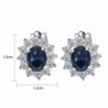 Yoursfs Crystal Earrings Cocktail sapphire
