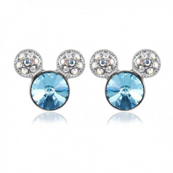 IUHA Colorful Earrings Swarovski Birthstone - aquamarine - CX18658ZLZ8