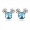 IUHA Colorful Earrings Swarovski Birthstone - aquamarine - CX18658ZLZ8