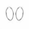 Sterling Silver Oval Square Tube Earrings