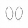 Sterling Silver Oval Square Tube Earrings