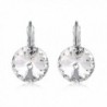 GAEA H - Daily Wear Earrings Simple Round Earring Studs Crystals from Swarovski GHJE076 - White - CU12NS9JFY1