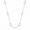 Karma Necklace Circle Station Chain Necklace | 925 Sterling Silver - CO187DUSKZD