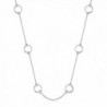 Karma Necklace Circle Station Chain Necklace | 925 Sterling Silver - CO187DUSKZD