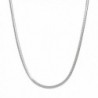 Sterling Silver Snake Chain Necklace Solid 1.1mm Wide 16-20" Inch Length - CX12O3MGJ8V