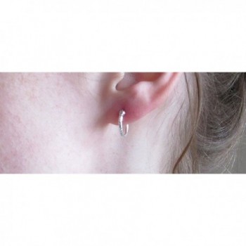 Sterling Silver Diamond Click down Earrings