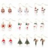 Miraculous Garden 9 Pairs Christmas Drop Dangle Earrings Jewelry Set for Thanksgiving (9 Pairs) - CH12NRG0F1Y