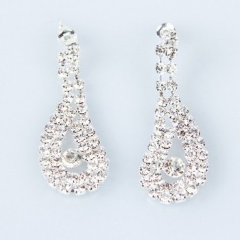 ClearBridal Rhinestones Necklace Earrings 15042a in Women's Jewelry Sets
