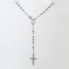 Sterling Silver Rhodium Plated Necklace in Women's Chain Necklaces