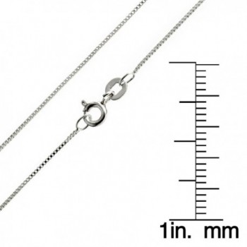 Sterling Silver Chain Necklace 0 7mm in Women's Chain Necklaces