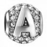 SOUFEEL New Letter Charms Swarovski 925 Sterling Silver Charms For Bracelets Necklaces Letters Series - Letter A - CZ12M83UKZX