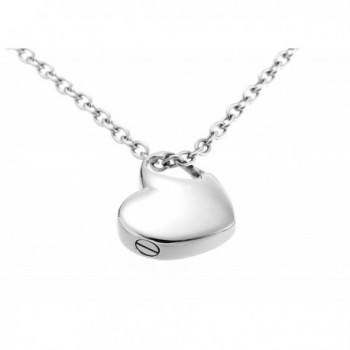 Hold My Heart Pendant Cremation Urn Jewelry Necklace with Funnel Filler Kit Ashes Keepsake Memorial - CH12CLALCNB