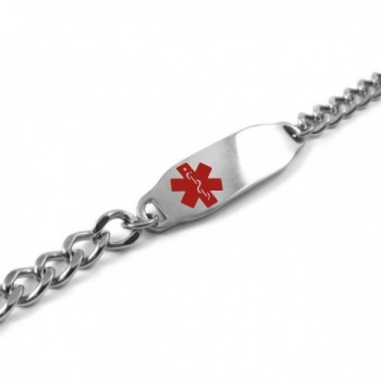 MyIDDr Pre Engraved Customizable Diabetes Bracelet in Women's ID Bracelets