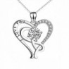 YFN Sterling Silver "I Love You" Infinity Heart Pendant Necklace 18" - CH17Z6UNSTN