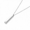 Sterling Infinity Vertical Minimalist Hexagonal Necklace in Women's Pendants