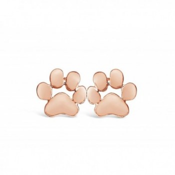 Rosa Vila Dog Paw Earrings Dog Paw Print Studs for Dog Lovers - CJ18258SLAX