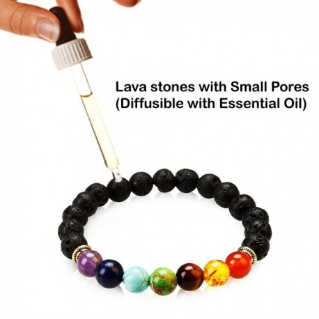 2 PACK CHAKRA BRACELETS by - 7 Chakras and Lava + select from Six Other ...