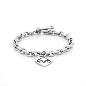 Silver Realtree Heart Bracelet stainless steel