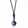COAI Unisex Genuine Round Gemstone Beads Pendant Necklace - CV1859EELXU