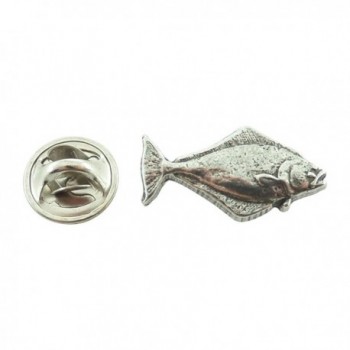 Creative Pewter Designs- Pewter Halibut Mini Pin- Antiqued Finish- S060MP - C4127C093L9