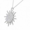 Sterling Silver White Pendant Necklace