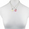 Lux Accessories Friends Daisies Necklace in Women's Pendants