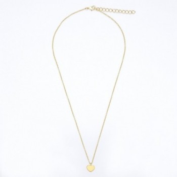 Heart Necklace Pendant Plated Extender in Women's Pendants
