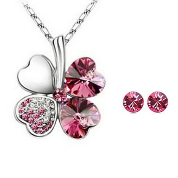 Wrapables Swarovski Elements Necklace Earrings - C911DEYC17V