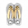 LovelyJewelry Sterling Silver Slippers Bracelet in Women's Charms & Charm Bracelets