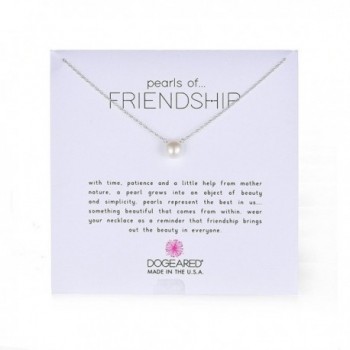 Dogeared "Pearls of . . . Friendship" Freshwater Cultured Pearl Necklace- 18.75" - white - CD114O28Y4V