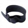NOVICA Unisex Black Peruvian Leather Adjustable Wristband Bracelet- 7"- 'Nazca Black' - C8127R4G5LB