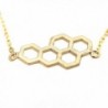 Spinningdaisy Handcrafted Brushed Beehive Necklace