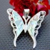 Sterling Abalone Buttterfly Statement Pendant