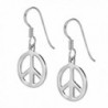 Peace Sterling Silver Dangle Earrings