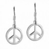 Peace Sterling Silver Dangle Earrings in Women's Drop & Dangle Earrings