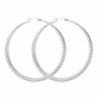 Women Earrings Loop 62mm Gold Plated Hoop Earring - Steel - CS12ICHA9BN