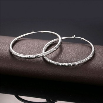 Women Earrings Plated Earring Platinum in Women's Hoop Earrings