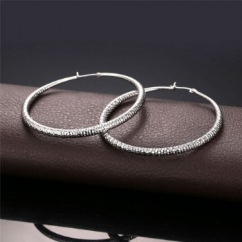 Women Earrings Plated Earring Platinum in Women's Hoop Earrings