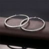 Women Earrings Plated Earring Platinum in Women's Hoop Earrings