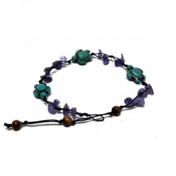 Purple Amethyst Turquoise Bracelet cm Handmade