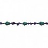 Purple Amethyst Turquoise Bracelet cm Handmade in Women's Anklets