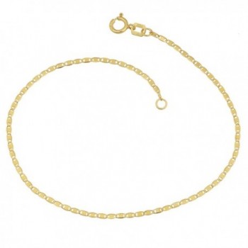 10k Yellow Gold 1.1mm Valentino Bracelet (7.5 inch) - CV11HZH4CD9