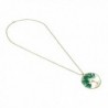 Green Quartz Stone Eternal Necklace in Women's Pendants