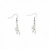 Buck Charm Earrings- Deer Earrings- Silver Earrings- Silhouette - CB183KNL2E4