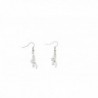 Buck Charm Earrings Silver Silhouette