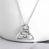 Sterling Triangle Claddagh Pendant Necklace in Women's Pendants