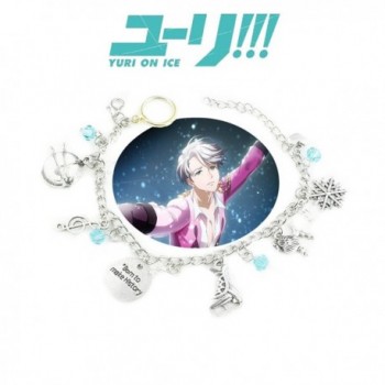 Yuri! On Ice Crunchyroll Anime Charm Link Bracelet With Gift Box from Outlander Gear - CX188QQARRA
