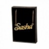 Name Necklace "Sasha" - 18K Yellow Gold Plated - CL11KYKOUPT