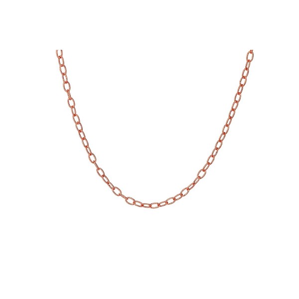 Sterling Silver Textured Oval Link Chain - CT125JERCRR